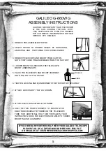 Preview for 5 page of Galileo G-860WG Instructions Manual