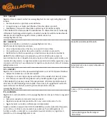 Preview for 95 page of Gallagher S200 Instructions Manual