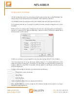 Preview for 23 page of Galleon NTS-4000-R Installation And Configuration Manual