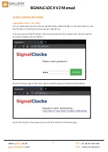 Preview for 7 page of Galleon SignalClock Series Installation And User Manual