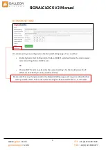 Preview for 9 page of Galleon SignalClock Series Installation And User Manual