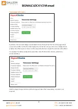 Preview for 12 page of Galleon SignalClock Series Installation And User Manual