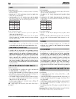 Preview for 89 page of Galletti FM 22/23 User, Installation & Maintenance Manual