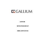 Gallium METRO HF-858 Instruction Booklet preview