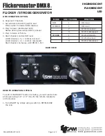 Preview for 2 page of GAM Flickermaster DMX 8 Operating Instructions