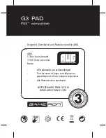 Preview for 32 page of GAMERON G3 PAD FOR PS3 Manual