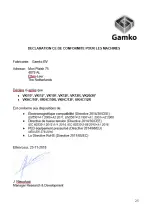 Preview for 25 page of Gamko VK(HC)/10 User Manual