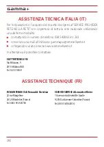 Preview for 282 page of Gamma Piu Gamma+ Uno User Manual And Warranty