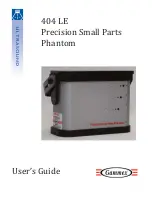 Gammex Phantom 404 LE User Manual preview