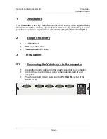 Preview for 10 page of G&D VideoLine 4 Installation Manualvideo Splitter