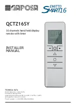 GAPOSA QCTZ16SY Installer Manual preview