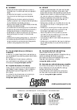 Preview for 12 page of Garden Lights 3197011 Manual