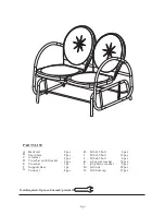 Preview for 2 page of Garden Oasis RETRO STEEL CLAM GLIDER - BLUE Owner'S Manual