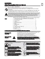 Preview for 5 page of Gardena 36 A Li Operating Instructions Manual