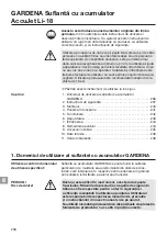 Preview for 2 page of Gardena AccuJet Li-18 Operating Instructions Manual