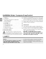 Preview for 4 page of Gardena EasyControl Operation Instructions Manual