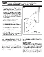 Preview for 4 page of Garelick 71095 Mounting And Operating Instructions
