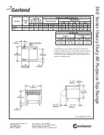 Preview for 2 page of Garland 36ER36 Quick Manual