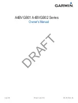 Garmin A4BVGB01 Series Owner'S Manual preview