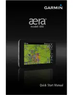 Garmin AERA 660 Quick Start Manual preview