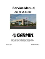 Garmin APOLLO GX SERIES Service Manual preview