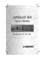 Garmin APOLLO GX60 User Manual preview