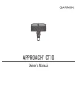 Garmin APPROACH CT10 Owner'S Manual preview