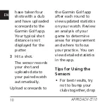 Preview for 12 page of Garmin APPROACH CT10 Quick Start Manual