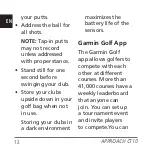 Preview for 14 page of Garmin APPROACH CT10 Quick Start Manual