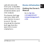 Preview for 15 page of Garmin APPROACH CT10 Quick Start Manual