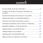 Garmin Approach G5 - GPS-Enabled Golf Handheld Important Safety And Product Information preview