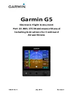 Garmin Approach G5 - GPS-Enabled Golf Handheld Maintenance Manual preview