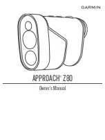 Preview for 1 page of Garmin Approach Z80 Owner'S Manual