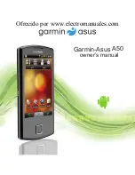 Garmin Asus A50 Owner'S Manual preview