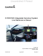 Garmin Cessna Caravan G1000 Line Maintenance Manual preview