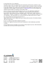 Preview for 2 page of Garmin CS 1522 Owner'S Manual