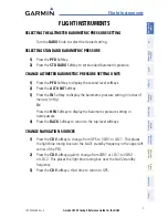 Preview for 17 page of Garmin DA42 G1000 Cockpit Reference Manual