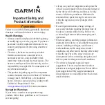 Garmin Edge 605 - Cycle GPS Receiver User Manual preview