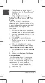 Preview for 4 page of Garmin FORERUNNER 55 Quick Start Manual