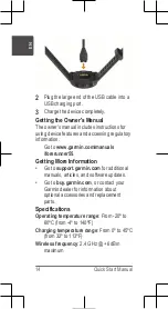 Preview for 14 page of Garmin FORERUNNER 55 Quick Start Manual