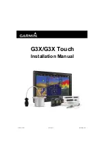 Garmin G3X Touch Installation Manual preview