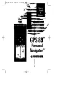 Garmin GPS 89 Owner'S Manual preview