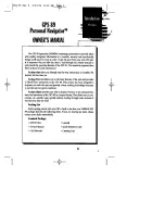 Preview for 3 page of Garmin GPS 89 Owner'S Manual