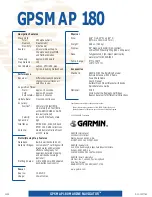 Preview for 2 page of Garmin GPSMAP 180 Specifications