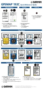 Garmin GPSMAP 192C Quick Reference Manual preview