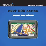 Garmin GPSMAP 800 Series Owner'S Manual preview
