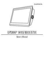 Preview for 1 page of Garmin GPSMAP 84 Series Owner'S Manual