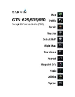 Garmin GTN 625 Cockpit Reference Manual preview