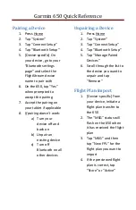 Preview for 2 page of Garmin Montana 650 Quick Reference