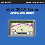 Garmin nuvi 200W Quick Start Manual preview